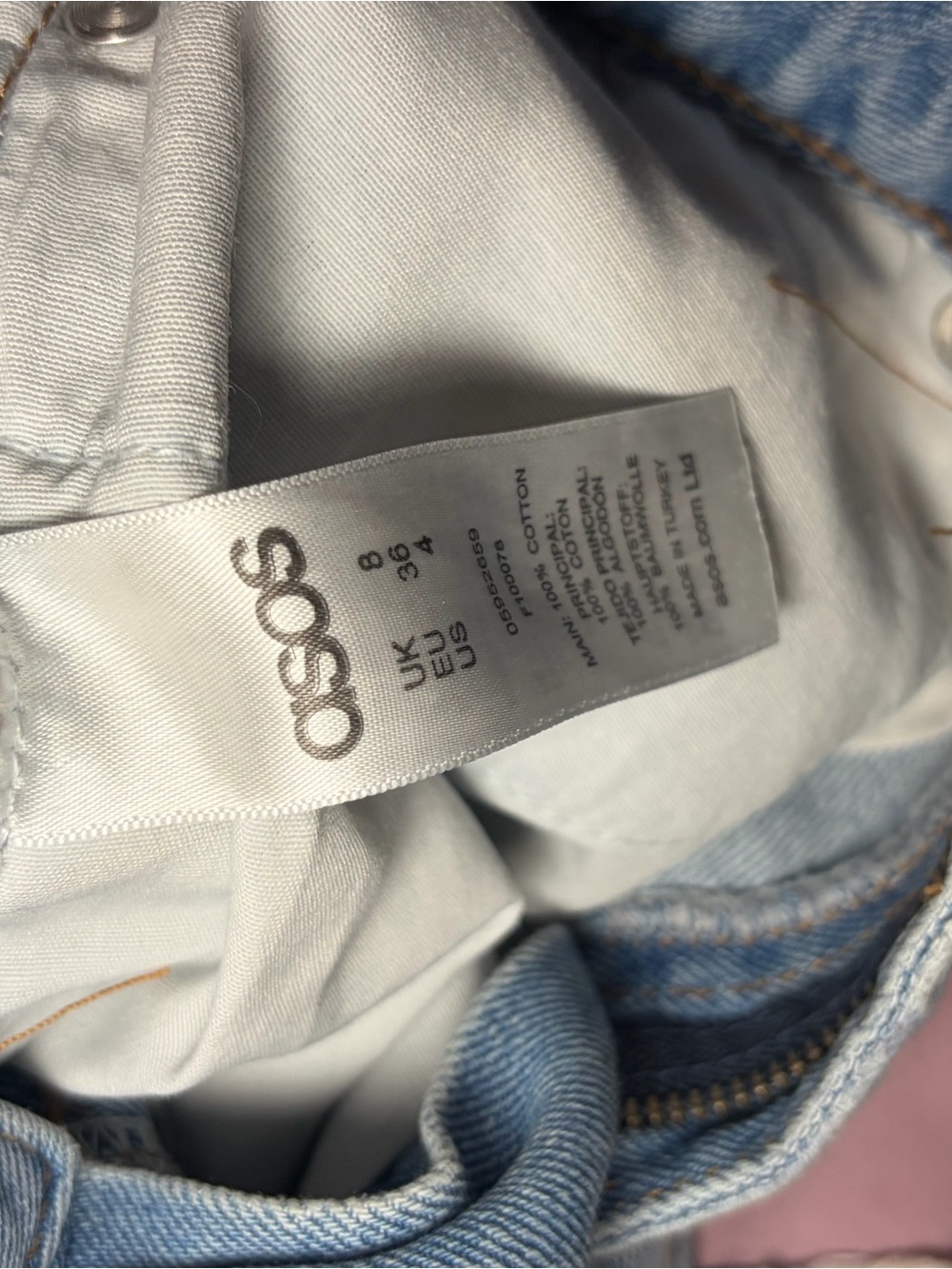 ASOS Light Blue Ripped Denim Shorts - Picture 3 of 5